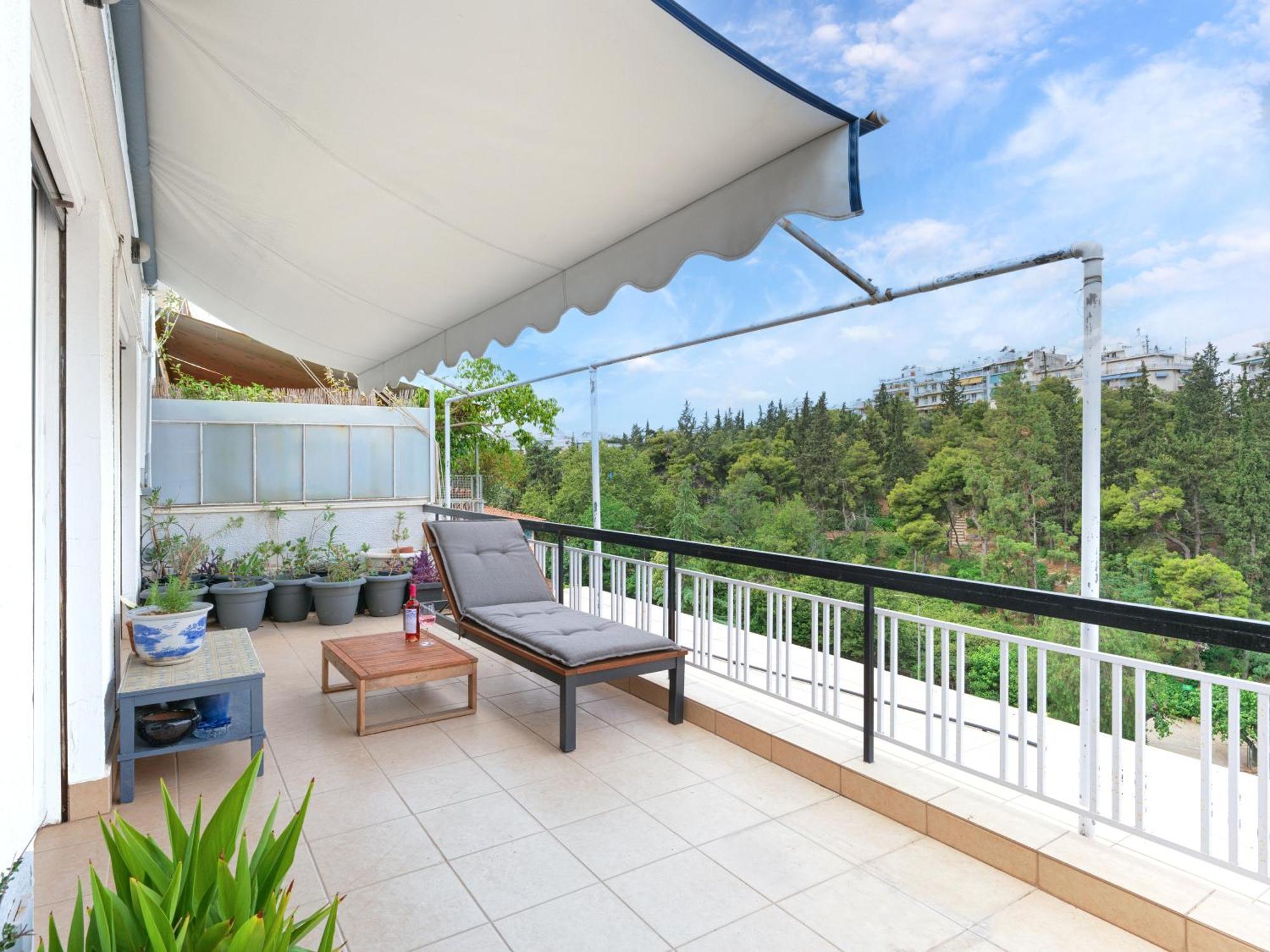 Central Pagrati Apartment With Park View Balcony - Opp Pangrati Grove Atenas Exterior foto